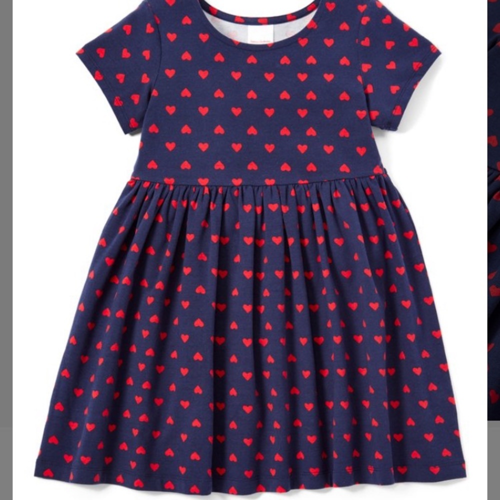 Hanna Andersson blue/hearts dress Size 120/(8)